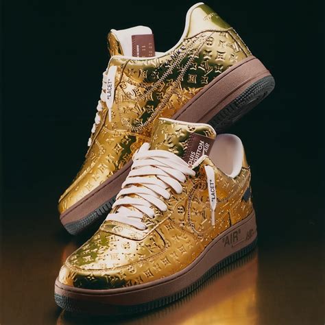 louis vuitton air force 1 gold